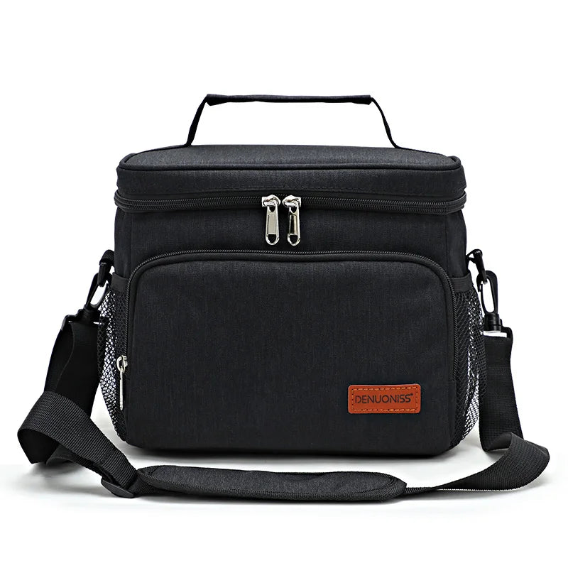 Glacière Souple 15 Litres Noire,  sac isotherme repas femme