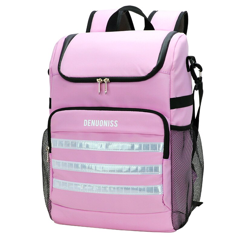 Sac à Dos Isotherme Rose avec Bandes Réfléchissantes,  sac dos isotherme sport