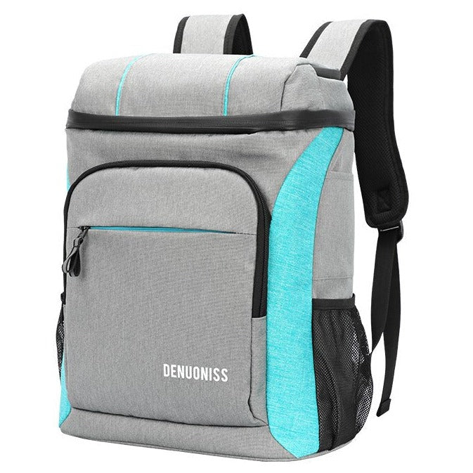 Sac à Dos Isotherme Francisco Gris et Bleu,  sac à dos picnic isotherme 2 personnes