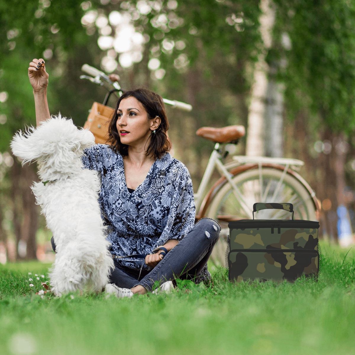 Glacière Souple Isotherme Camouflage Militaire,  sac isotherme lunch box