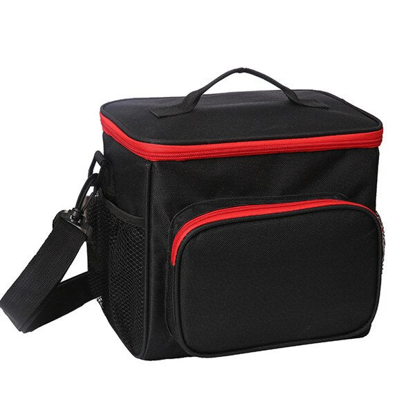 Grand Sac Isotherme Noir et Rouge (Glacière Souple),  sac isotherme metro